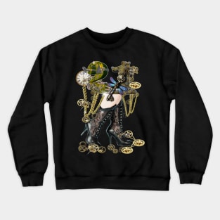 21st Steampunk Birthday girl Party-gift Crewneck Sweatshirt